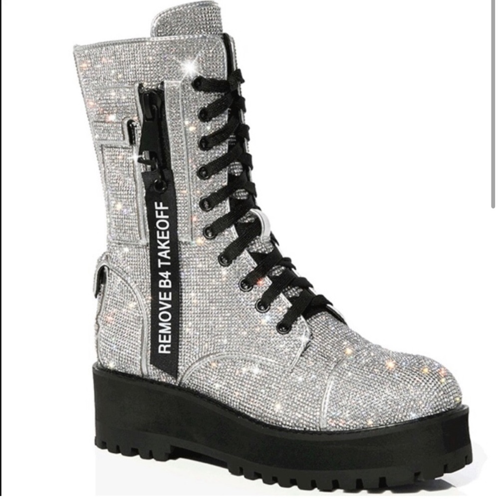 Limited Edition Dolls Kill Poster Girl Billionaire Bling Boots SOLD OUT